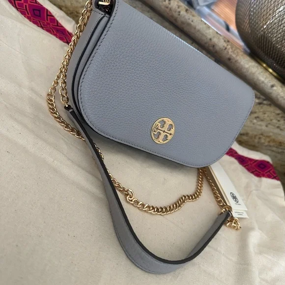 New Tory Burch CHELSEA PEBBLED CROSSBODY BAG - Picture 7 of 8